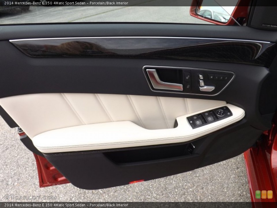 Porcelain/Black Interior Door Panel for the 2014 Mercedes-Benz E 350 4Matic Sport Sedan #94545870