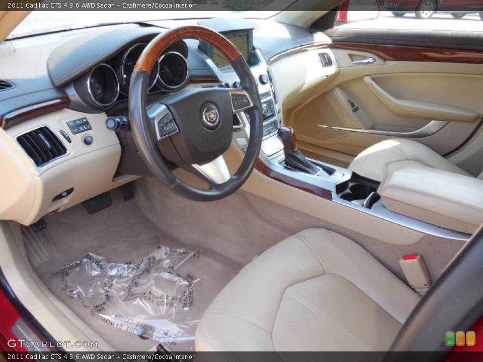 Cashmere/Cocoa Interior Photo for the 2011 Cadillac CTS 4 3.6 AWD Sedan #94547984