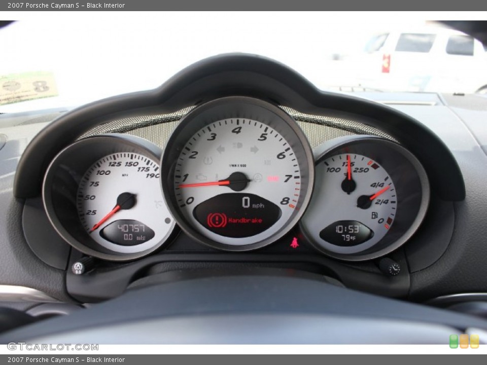 Black Interior Gauges for the 2007 Porsche Cayman S #94548837