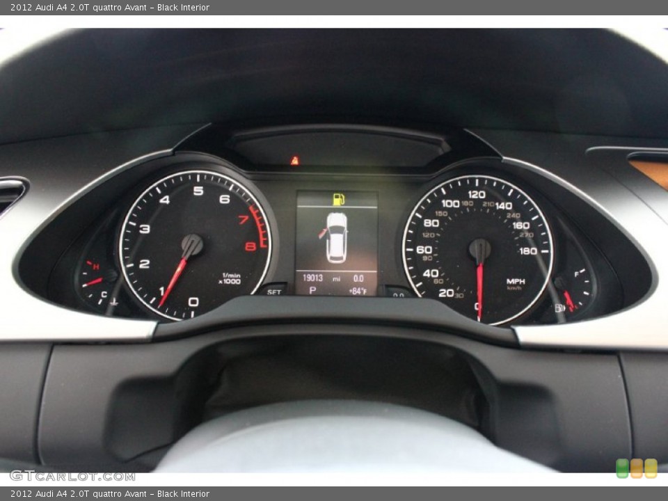 Black Interior Gauges for the 2012 Audi A4 2.0T quattro Avant #94549608