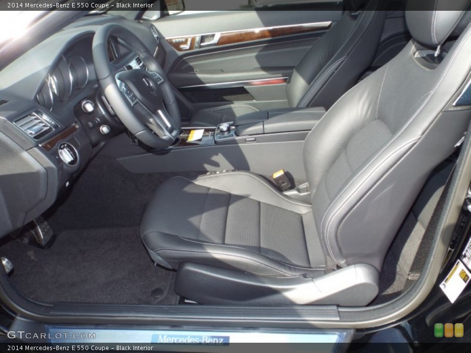 Black Interior Front Seat for the 2014 Mercedes-Benz E 550 Coupe #94556530