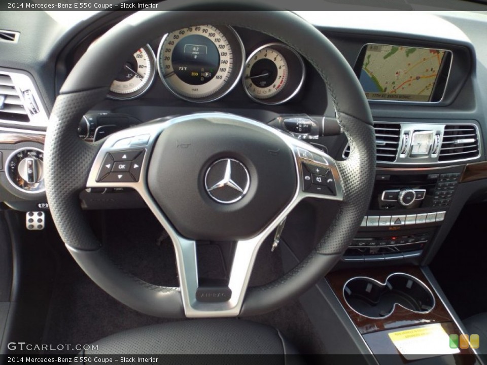 Black Interior Steering Wheel for the 2014 Mercedes-Benz E 550 Coupe #94556578