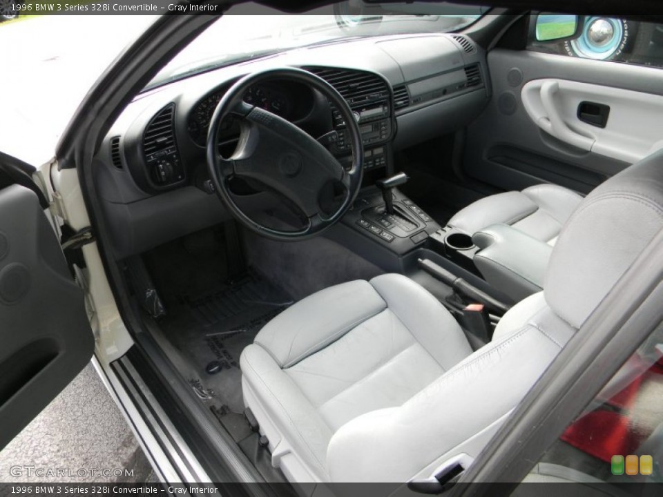 Gray Interior Prime Interior for the 1996 BMW 3 Series 328i Convertible #94558738