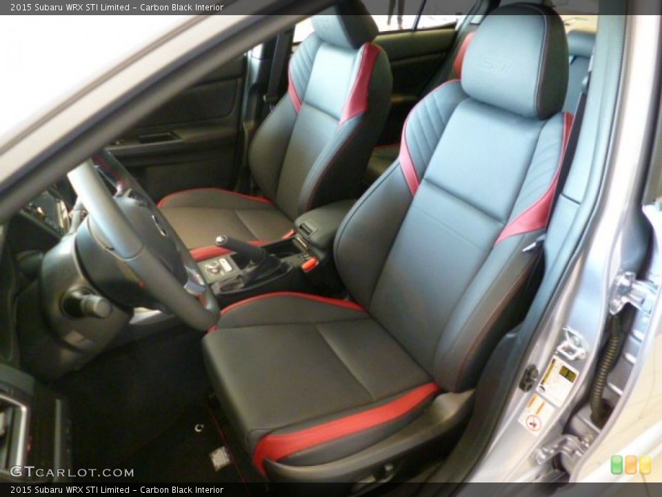 Carbon Black Interior Front Seat for the 2015 Subaru WRX STI Limited #94559611