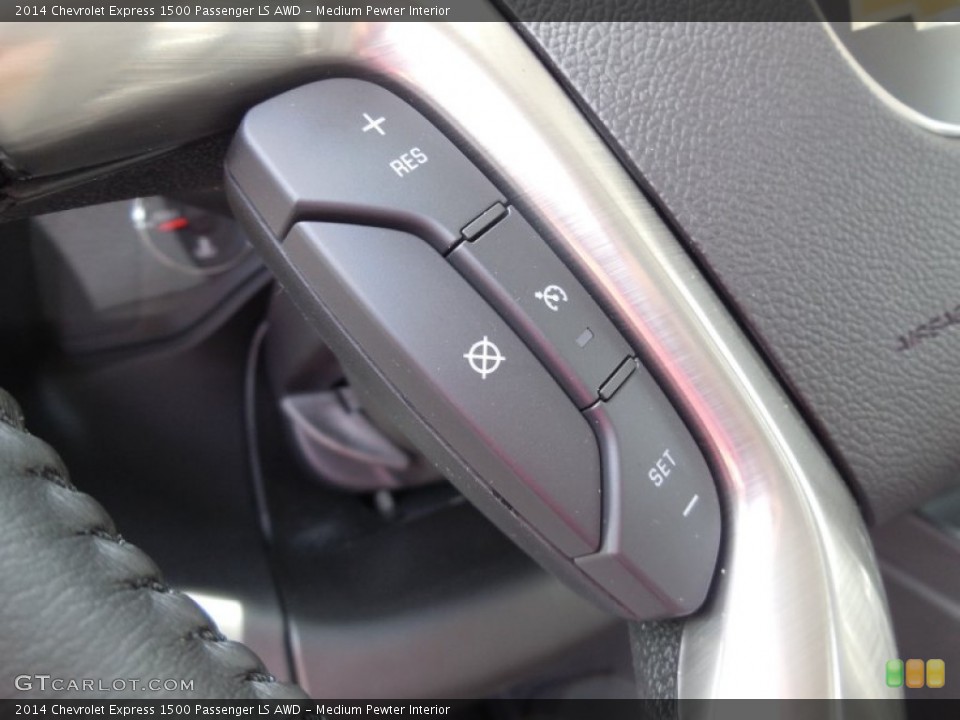 Medium Pewter Interior Controls for the 2014 Chevrolet Express 1500 Passenger LS AWD #94559620