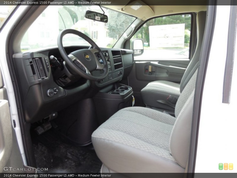 Medium Pewter Interior Photo for the 2014 Chevrolet Express 1500 Passenger LS AWD #94559668