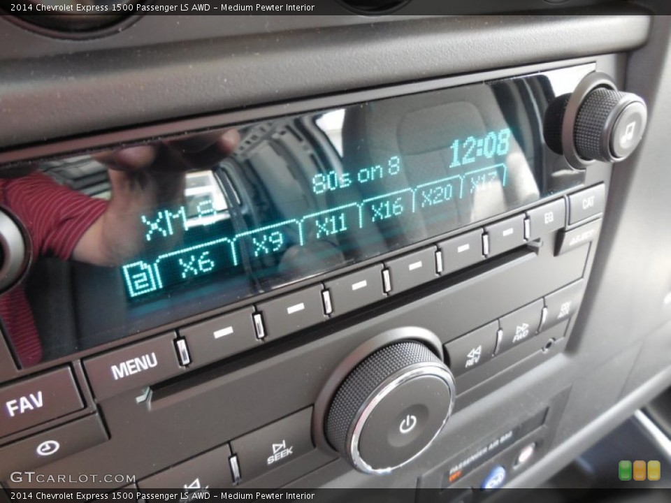 Medium Pewter Interior Audio System for the 2014 Chevrolet Express 1500 Passenger LS AWD #94559813