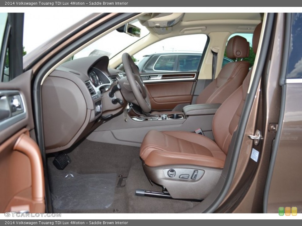 Saddle Brown Interior Photo for the 2014 Volkswagen Touareg TDI Lux 4Motion #94562851