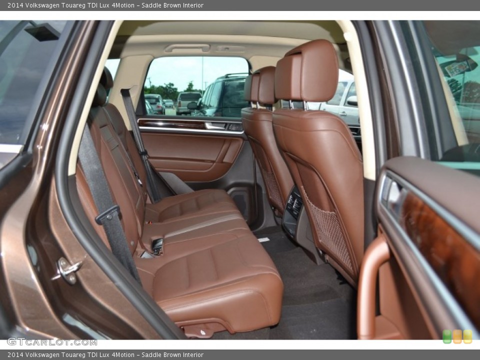 Saddle Brown Interior Rear Seat for the 2014 Volkswagen Touareg TDI Lux 4Motion #94562875