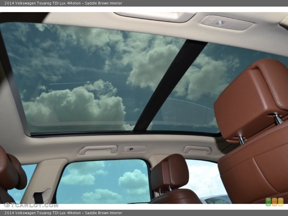 Saddle Brown Interior Sunroof for the 2014 Volkswagen Touareg TDI Lux 4Motion #94563004