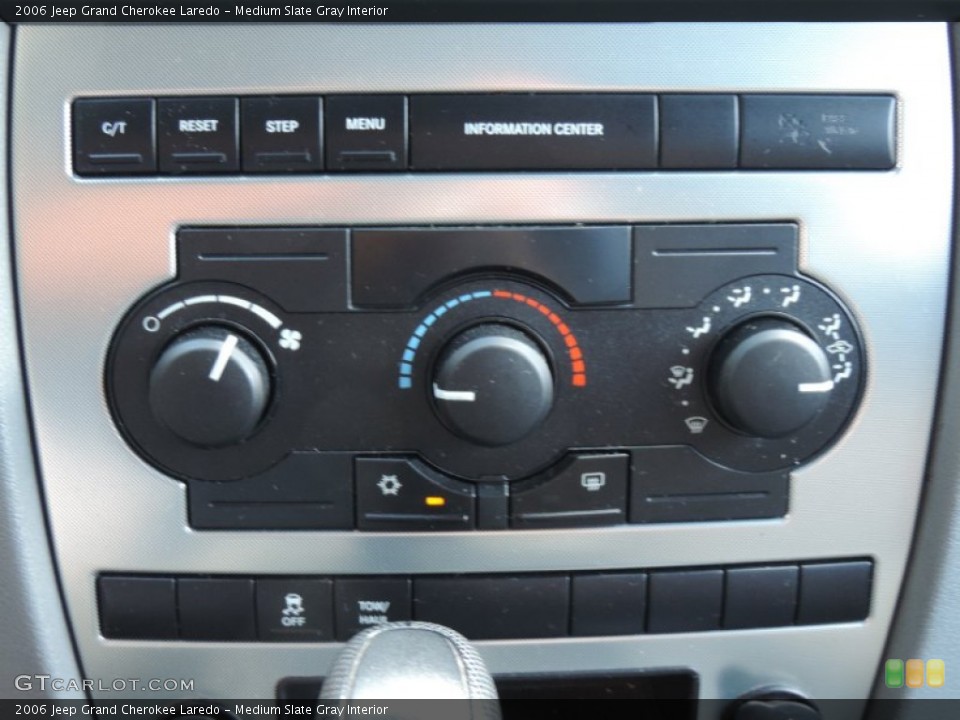 Medium Slate Gray Interior Controls for the 2006 Jeep Grand Cherokee Laredo #94563709