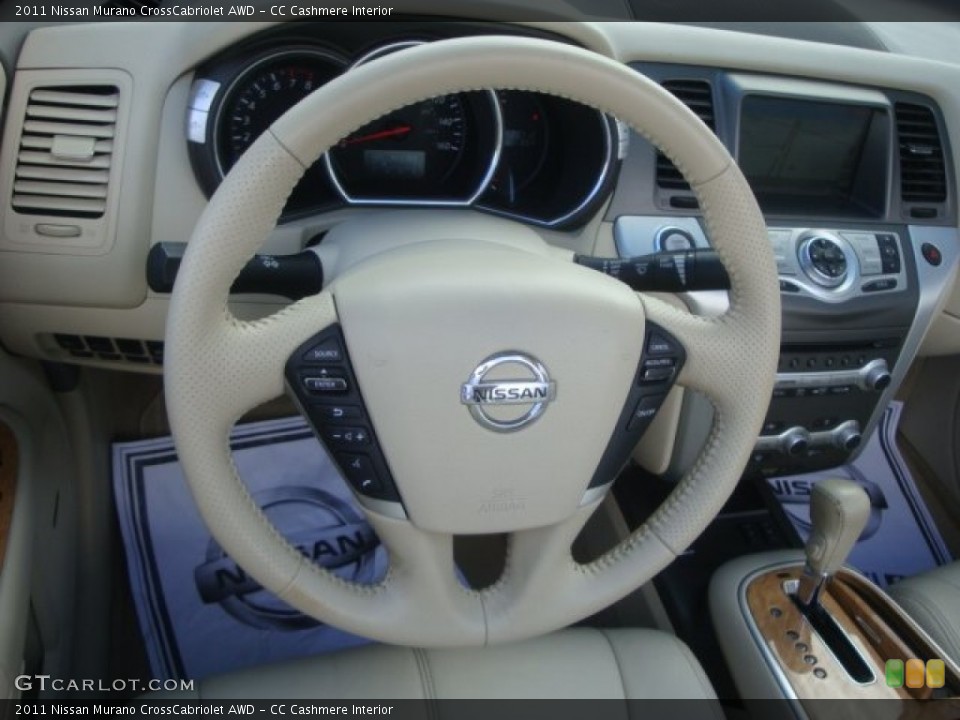 CC Cashmere Interior Steering Wheel for the 2011 Nissan Murano CrossCabriolet AWD #94565426