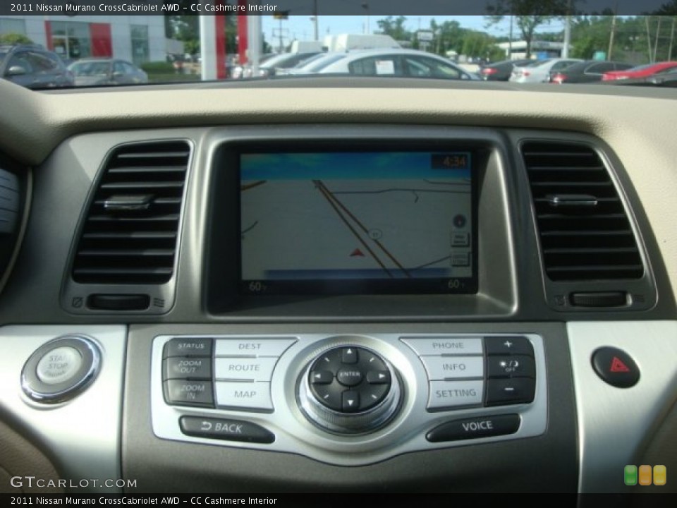 CC Cashmere Interior Navigation for the 2011 Nissan Murano CrossCabriolet AWD #94565443