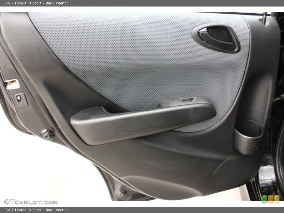 Black Interior Door Panel for the 2007 Honda Fit Sport #94566127