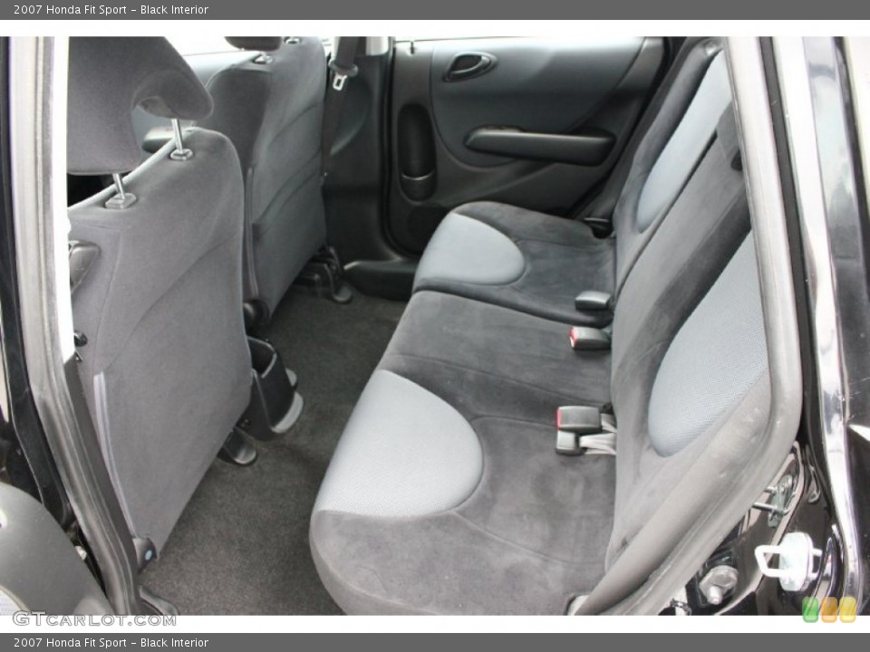 Black Interior Rear Seat for the 2007 Honda Fit Sport #94566169