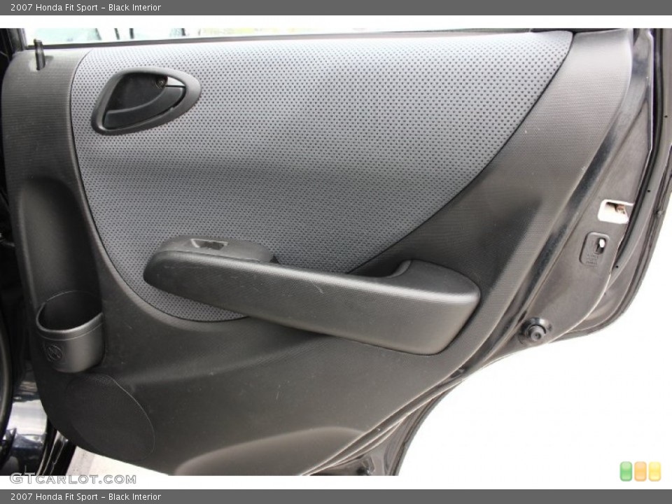 Black Interior Door Panel for the 2007 Honda Fit Sport #94566273