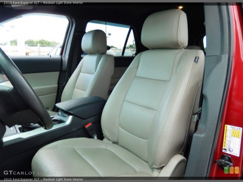 Medium Light Stone Interior Front Seat for the 2013 Ford Explorer XLT #94576861