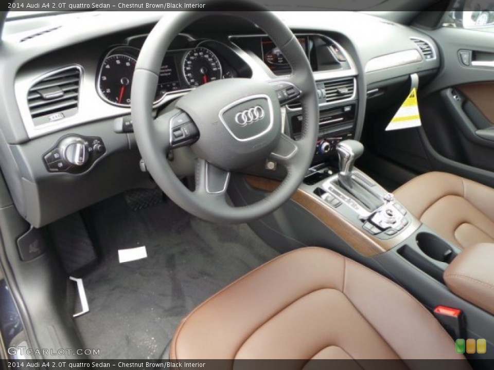 Chestnut Brown/Black Interior Photo for the 2014 Audi A4 2.0T quattro Sedan #94576870