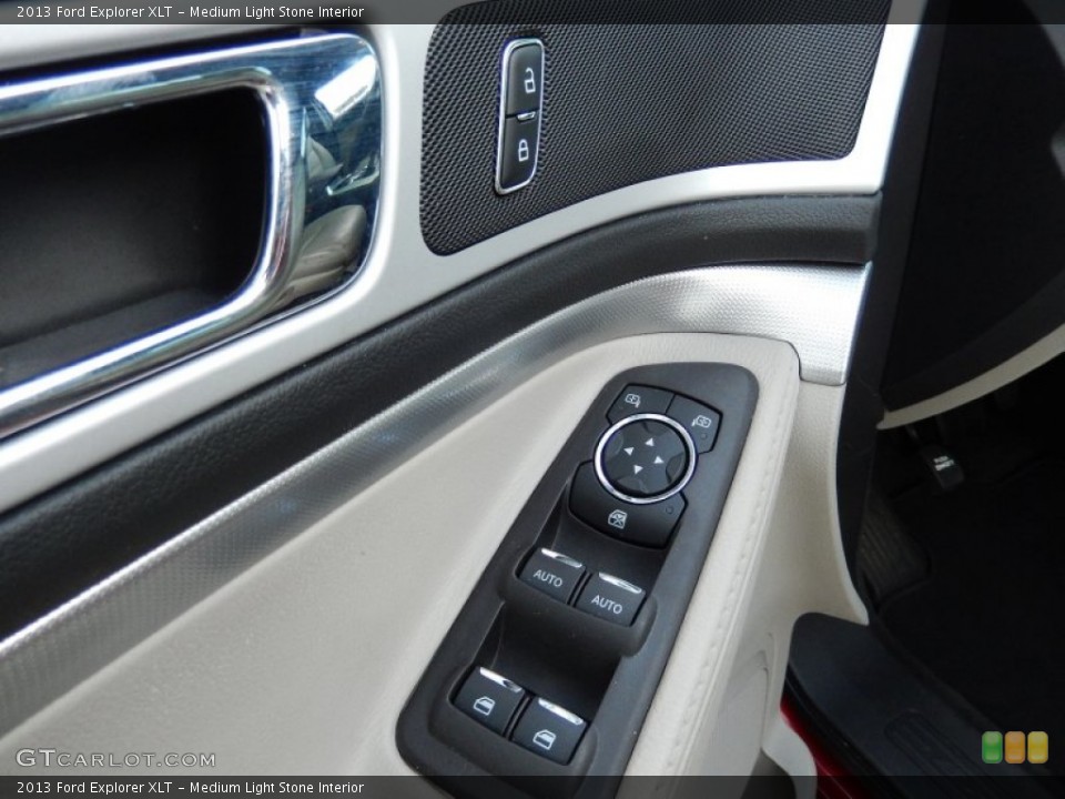 Medium Light Stone Interior Controls for the 2013 Ford Explorer XLT #94576882
