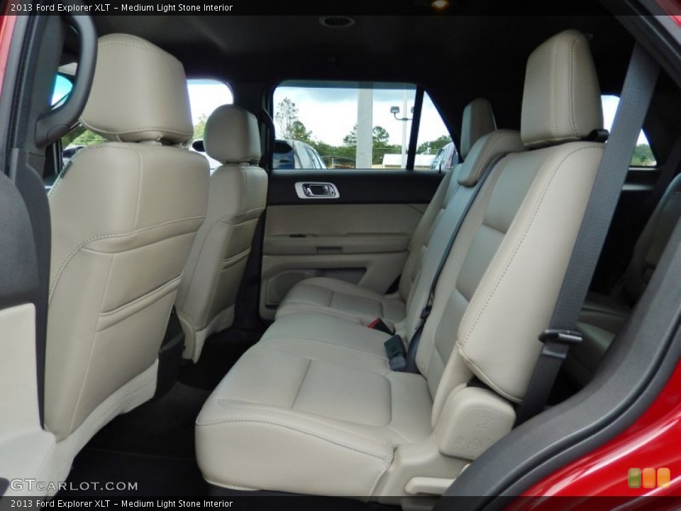Medium Light Stone Interior Rear Seat for the 2013 Ford Explorer XLT #94576906