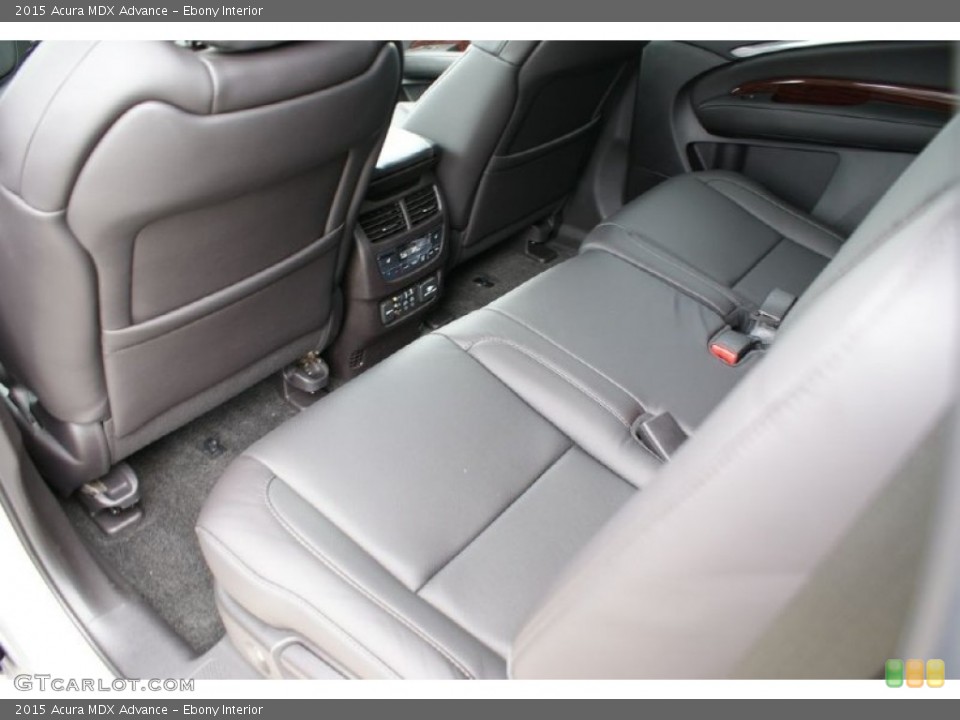 Ebony Interior Rear Seat for the 2015 Acura MDX Advance #94577017