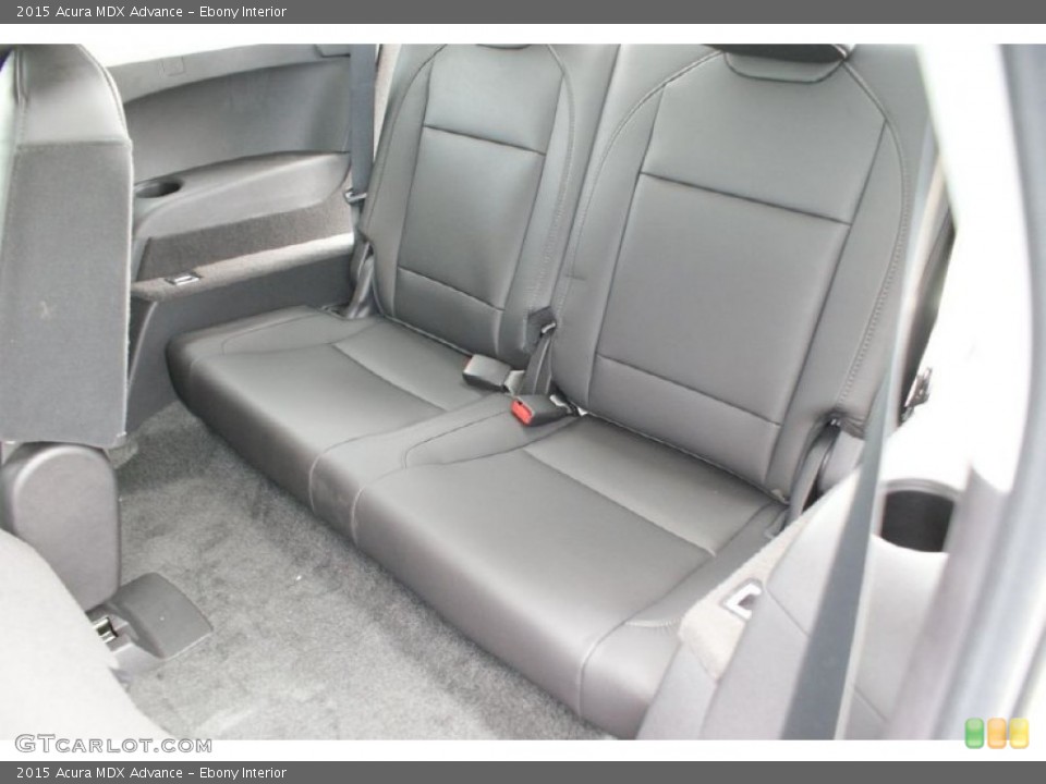 Ebony Interior Rear Seat for the 2015 Acura MDX Advance #94577037