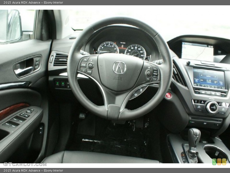 Ebony Interior Steering Wheel for the 2015 Acura MDX Advance #94577293