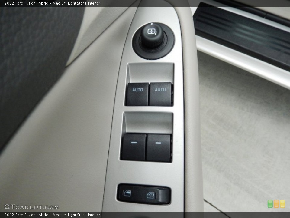 Medium Light Stone Interior Controls for the 2012 Ford Fusion Hybrid #94577494