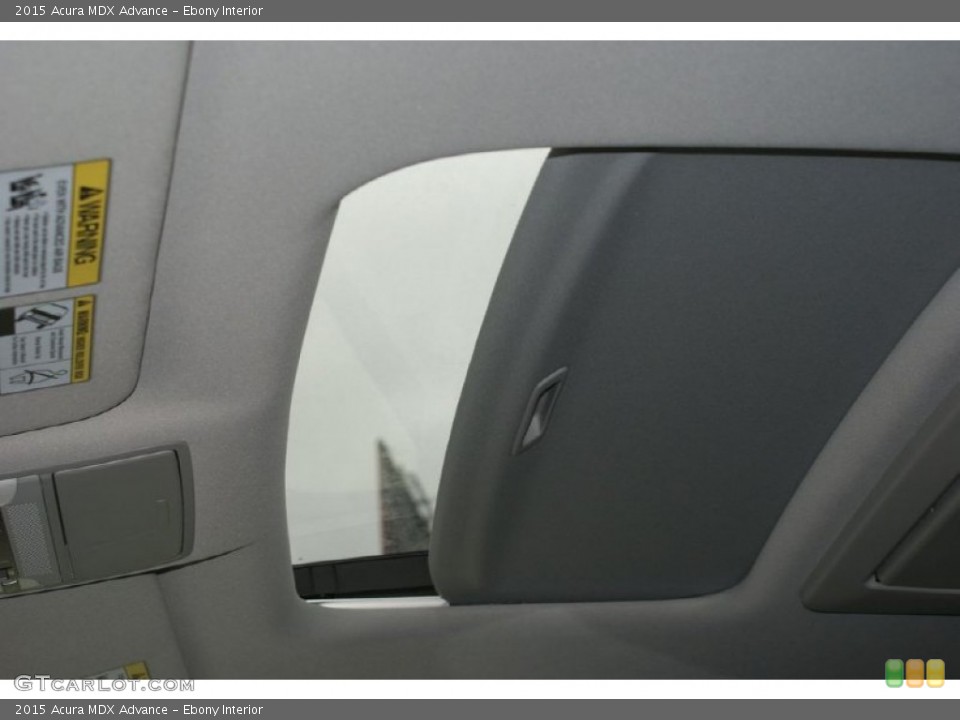 Ebony Interior Sunroof for the 2015 Acura MDX Advance #94577734