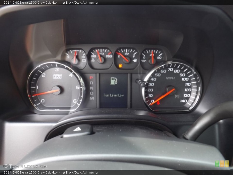 Jet Black/Dark Ash Interior Gauges for the 2014 GMC Sierra 1500 Crew Cab 4x4 #94579024