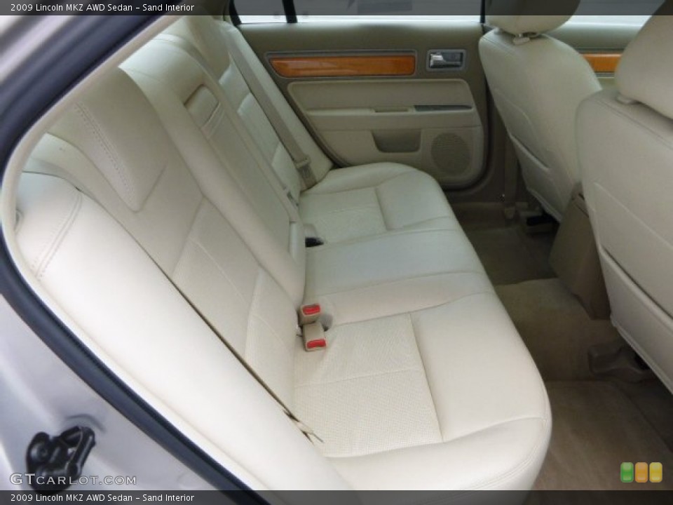 Sand Interior Rear Seat for the 2009 Lincoln MKZ AWD Sedan #94579972