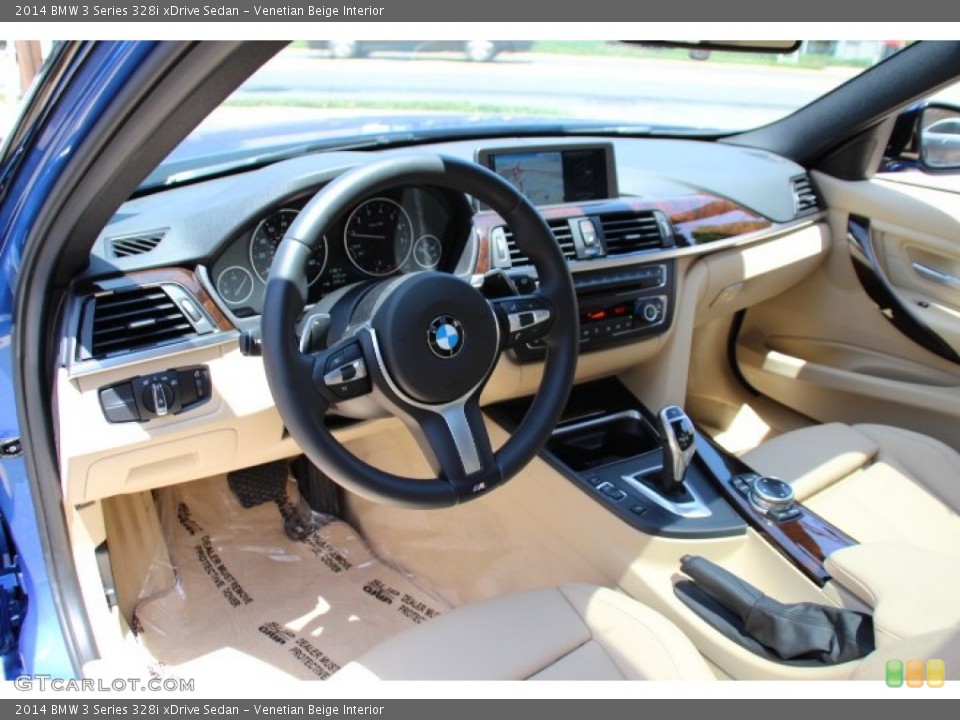 Venetian Beige 2014 BMW 3 Series Interiors