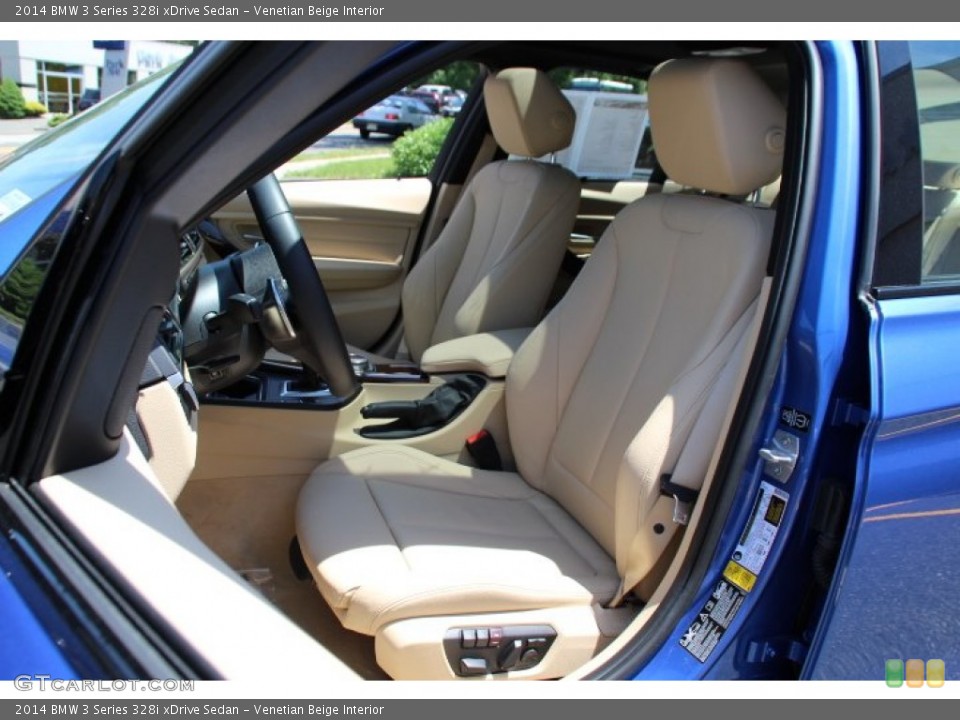 Venetian Beige Interior Front Seat for the 2014 BMW 3 Series 328i xDrive Sedan #94580023