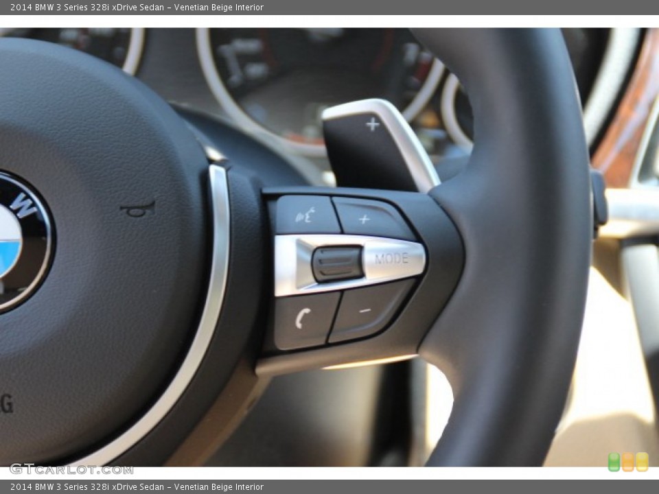 Venetian Beige Interior Controls for the 2014 BMW 3 Series 328i xDrive Sedan #94580146