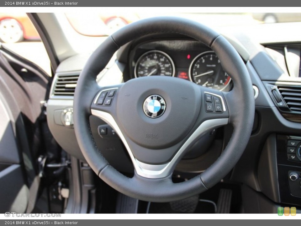Black Interior Steering Wheel for the 2014 BMW X1 xDrive35i #94580707