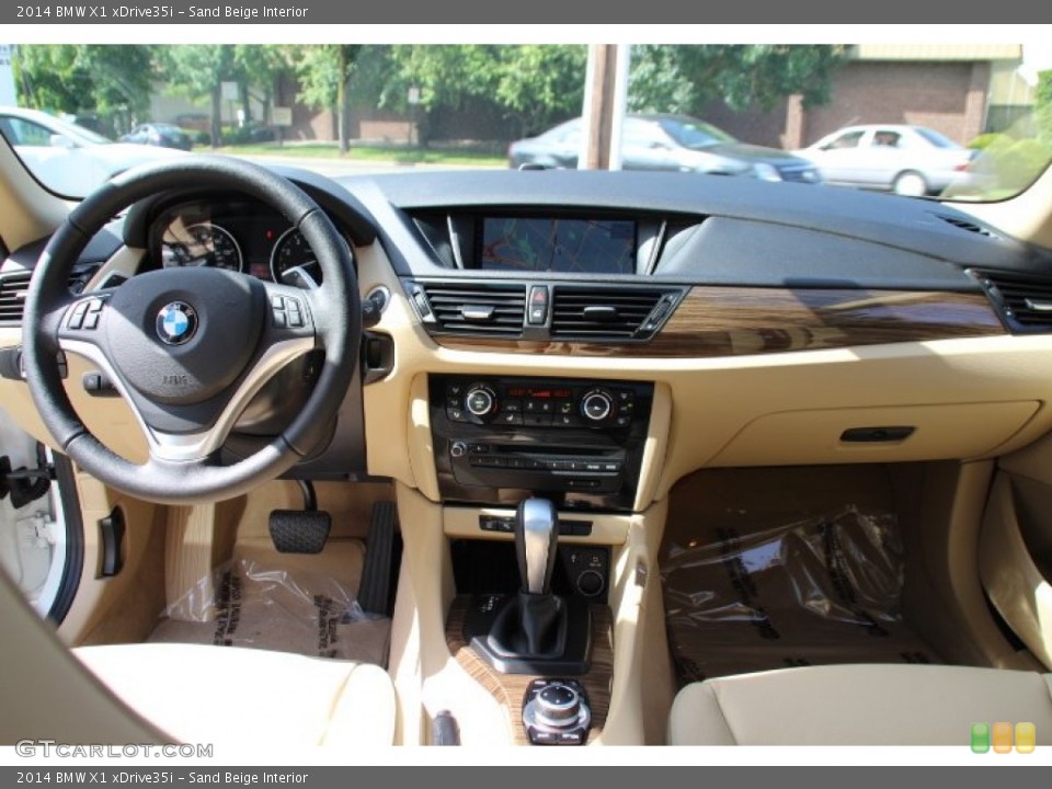 Sand Beige Interior Dashboard for the 2014 BMW X1 xDrive35i #94581238