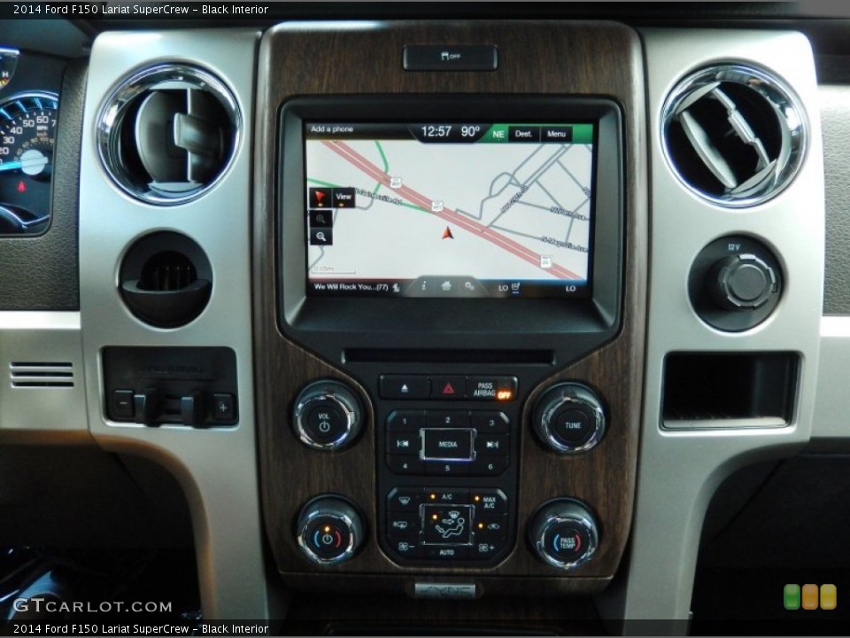 Black Interior Controls for the 2014 Ford F150 Lariat SuperCrew #94581454