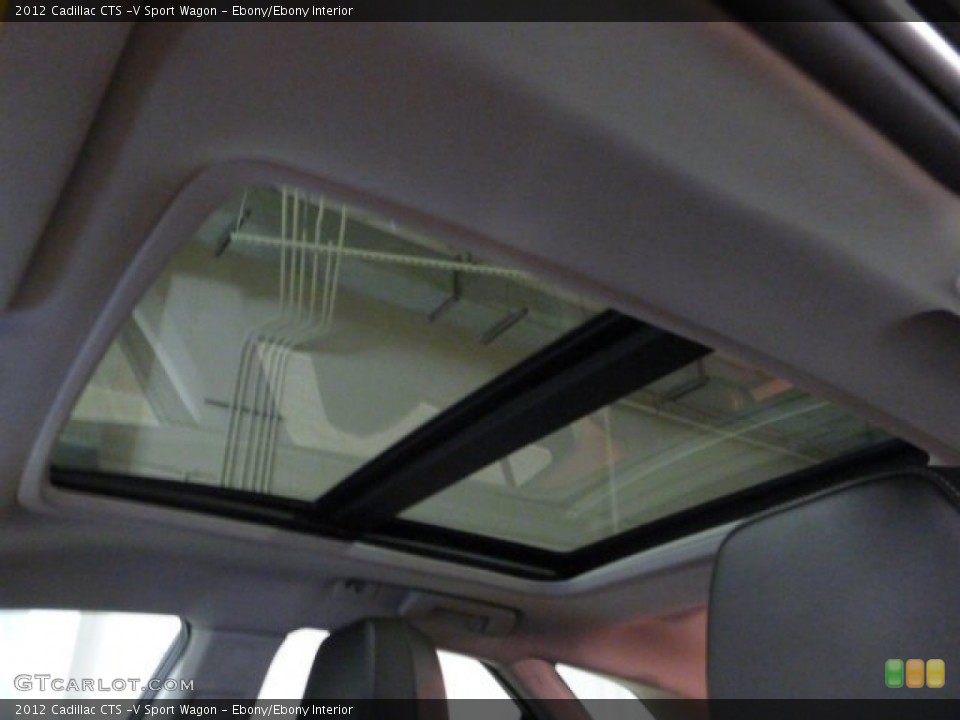 Ebony/Ebony Interior Sunroof for the 2012 Cadillac CTS -V Sport Wagon #94581694