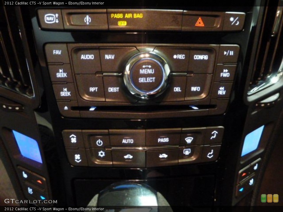 Ebony/Ebony Interior Controls for the 2012 Cadillac CTS -V Sport Wagon #94581762
