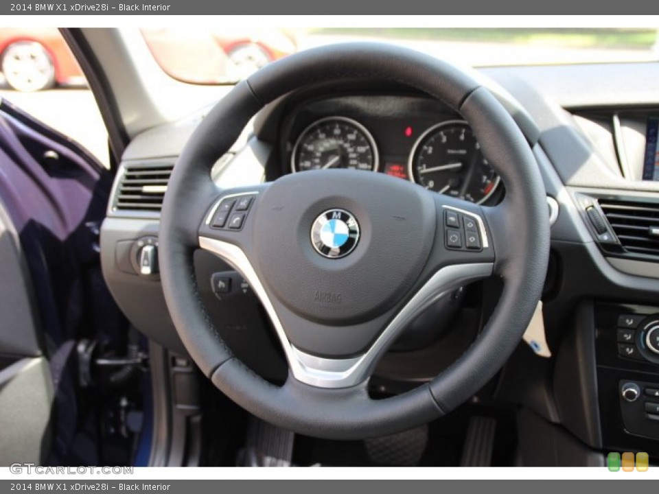 Black Interior Steering Wheel for the 2014 BMW X1 xDrive28i #94582417