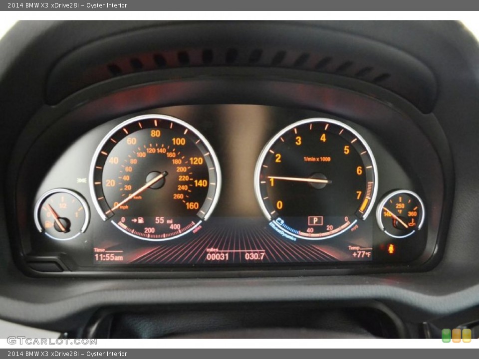 Oyster Interior Gauges for the 2014 BMW X3 xDrive28i #94585567