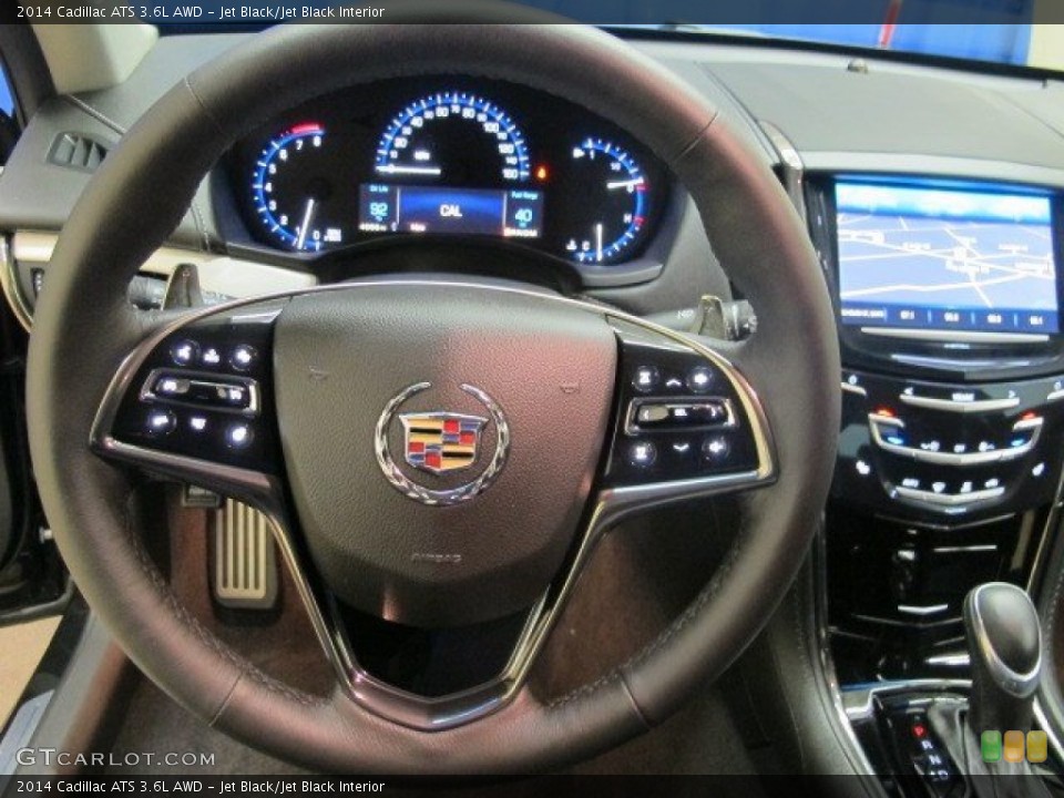 Jet Black/Jet Black Interior Steering Wheel for the 2014 Cadillac ATS 3.6L AWD #94588225