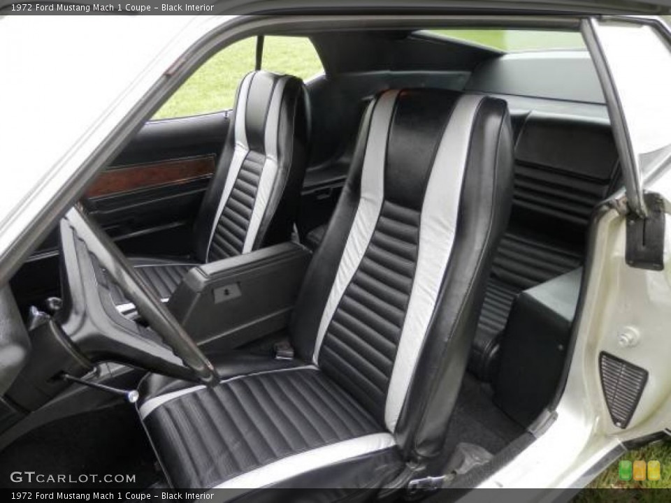 Black 1972 Ford Mustang Interiors