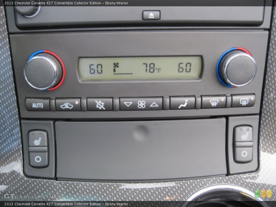 Ebony Interior Controls for the 2013 Chevrolet Corvette 427 Convertible Collector Edition #94597249