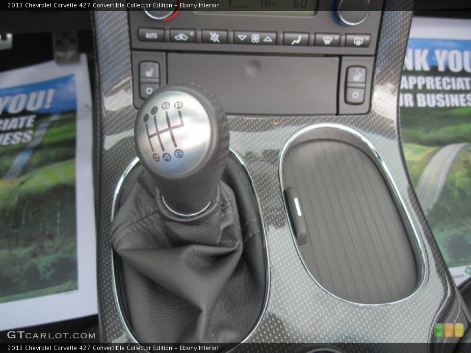Ebony Interior Transmission for the 2013 Chevrolet Corvette 427 Convertible Collector Edition #94597300