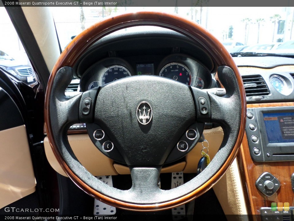 Beige (Tan) Interior Steering Wheel for the 2008 Maserati Quattroporte Executive GT #94598371