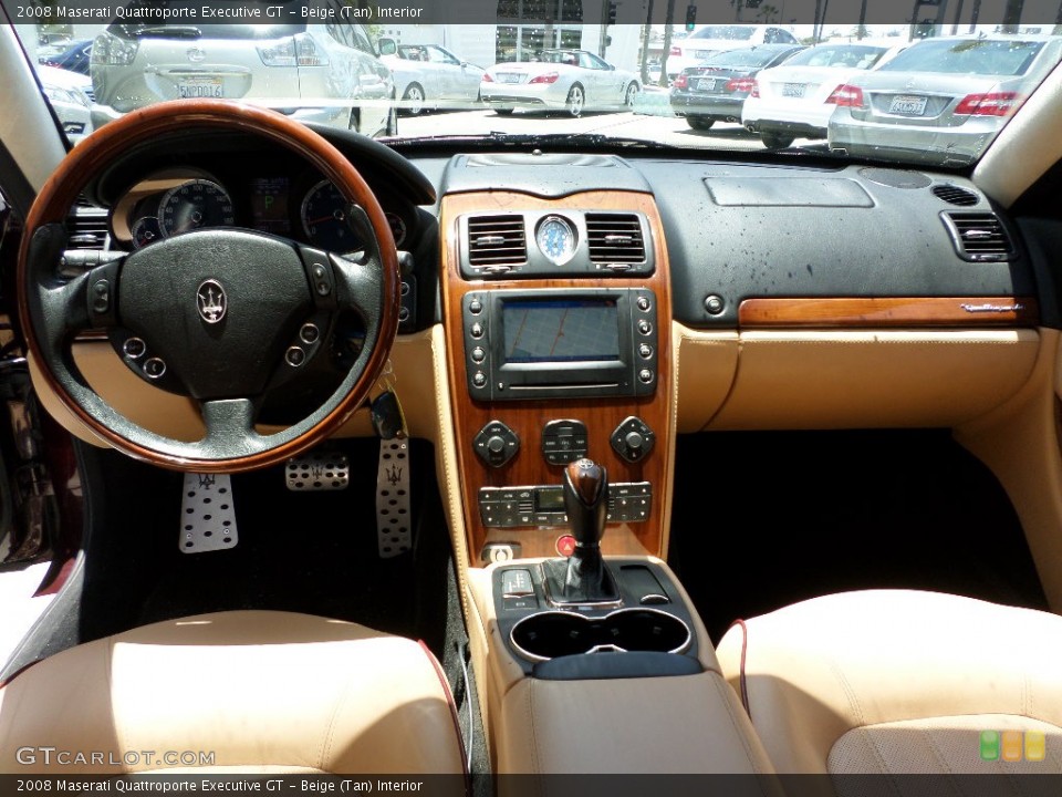 Beige (Tan) Interior Dashboard for the 2008 Maserati Quattroporte Executive GT #94598626