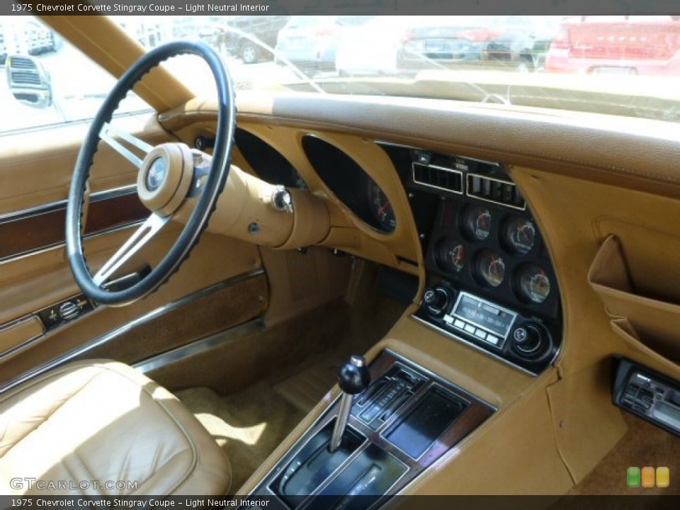 Light Neutral Interior Controls for the 1975 Chevrolet Corvette Stingray Coupe #94605613