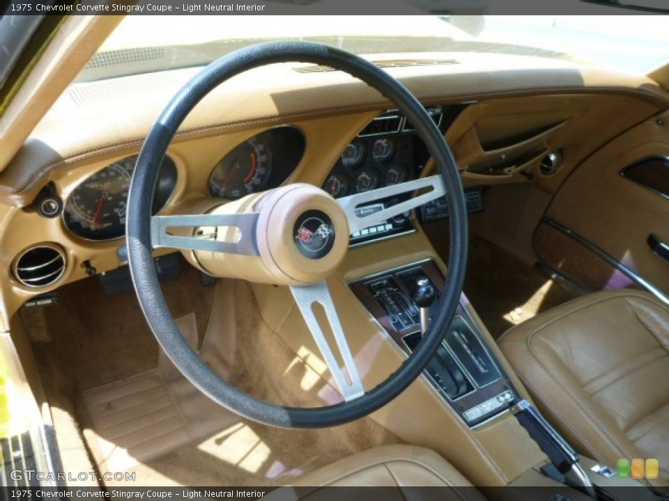 Light Neutral Interior Dashboard for the 1975 Chevrolet Corvette Stingray Coupe #94605724
