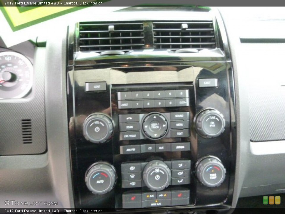 Charcoal Black Interior Controls for the 2012 Ford Escape Limited 4WD #94623394